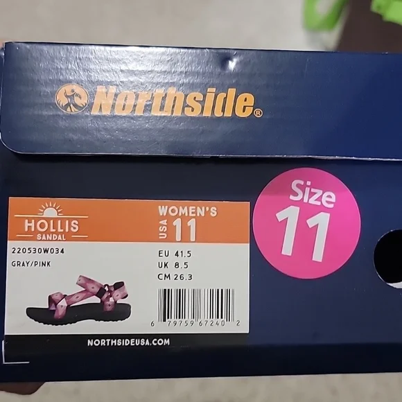 Northside Seaview Sport Hiking Sandals Women’s Size 11  NIB Gray and Pink - Picture 3 of 3